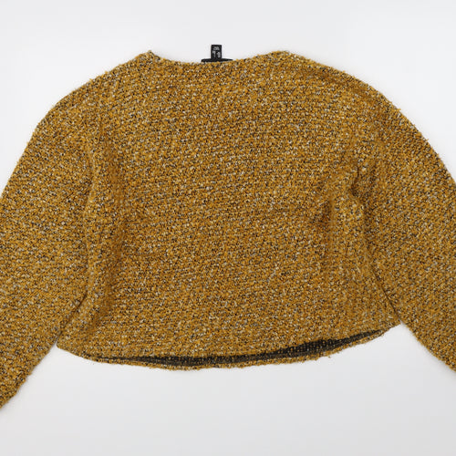 New Look Womens Yellow  Knit Pullover Jumper Size L