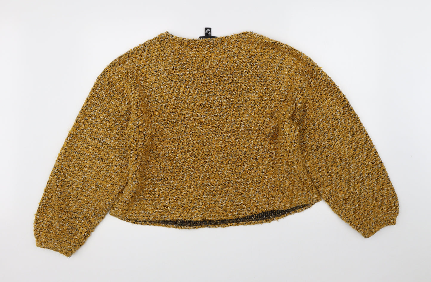 New Look Womens Yellow  Knit Pullover Jumper Size L