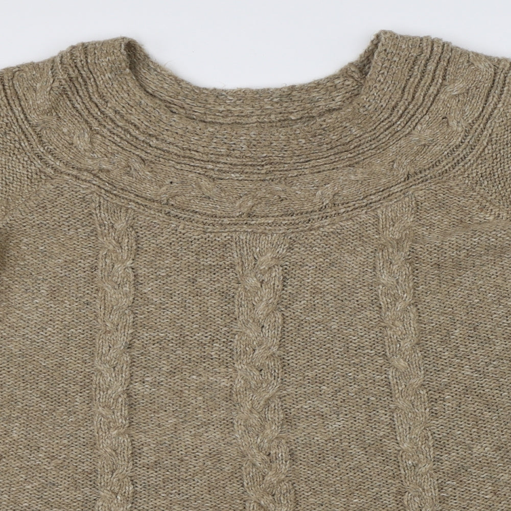 George Womens Beige  Knit Pullover Jumper Size 24