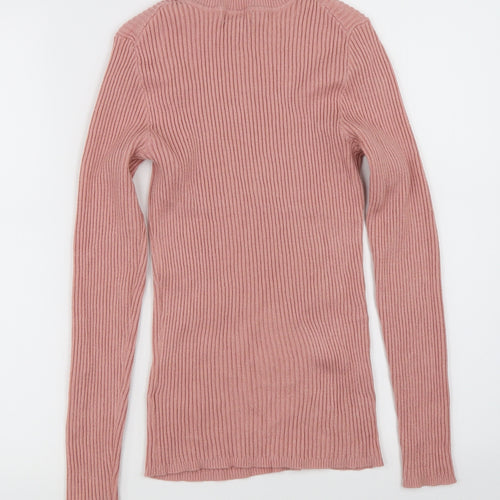 Primark Womens Pink  Knit Pullover Jumper Size M