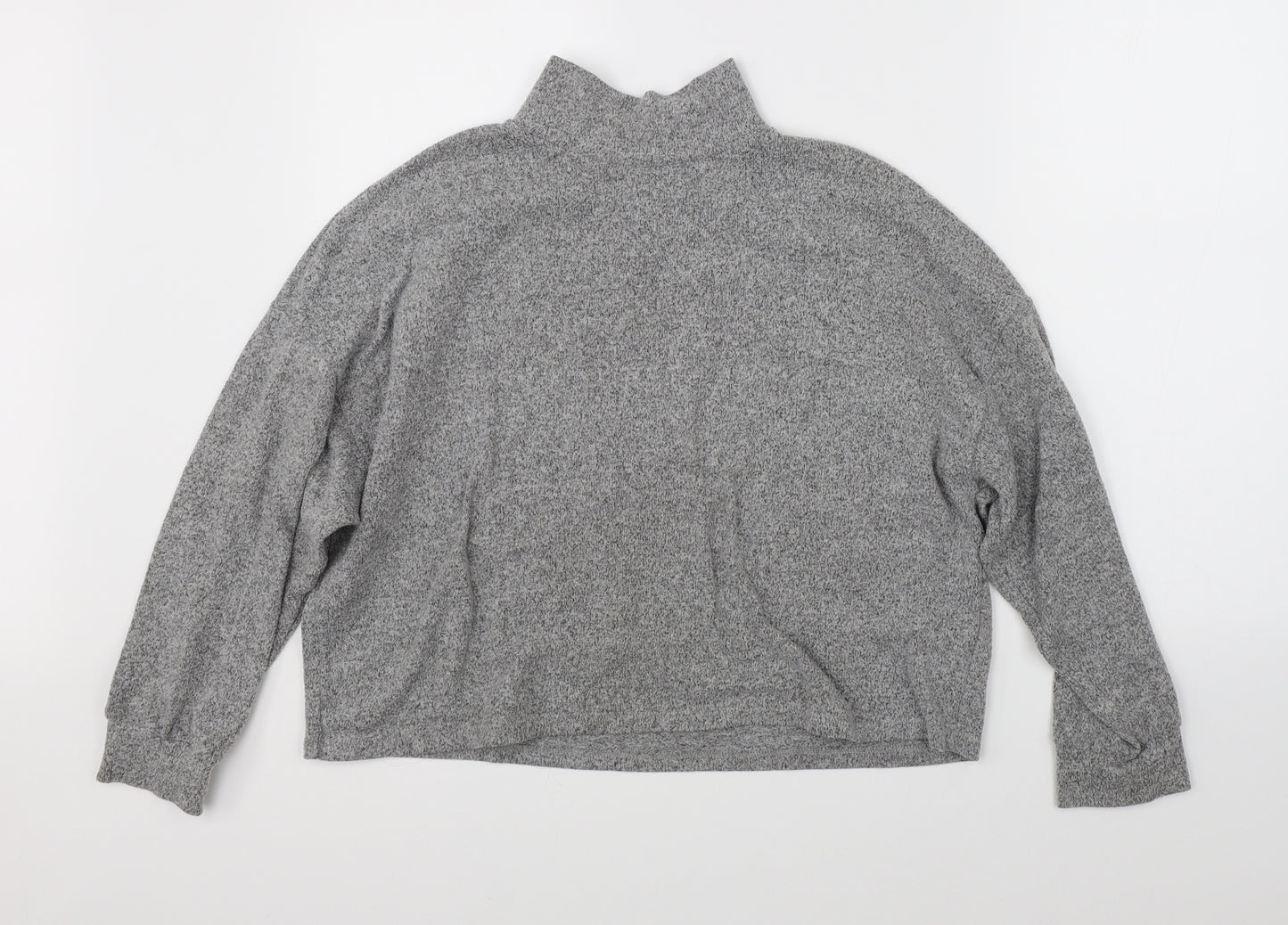 New Look Womens Grey  Knit Pullover Jumper Size M