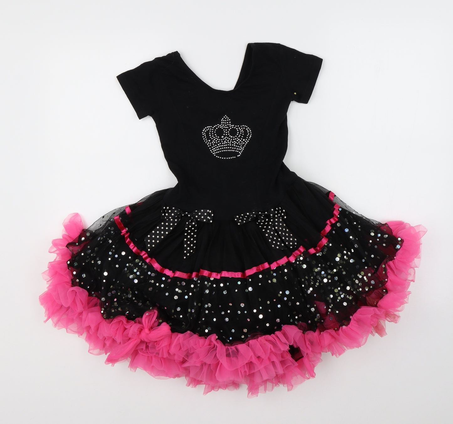 Popatu Girls Black   Tutu Dress  Size M