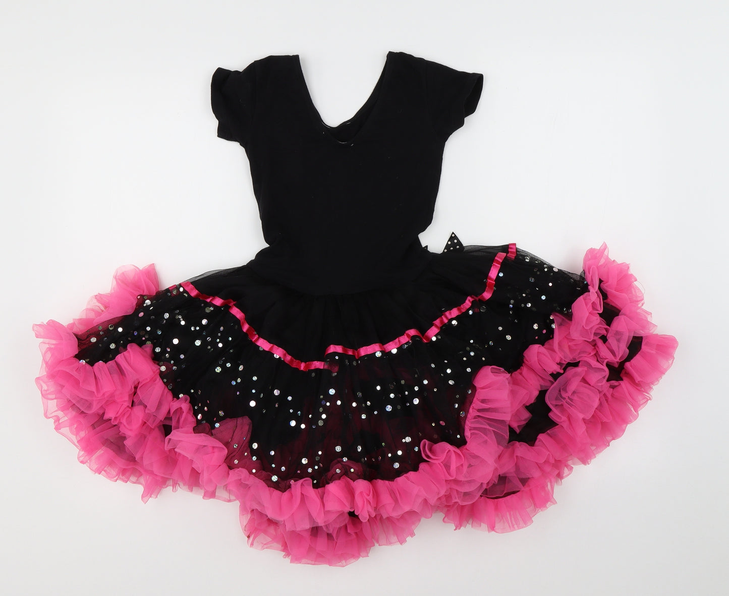 Popatu Girls Black   Tutu Dress  Size M