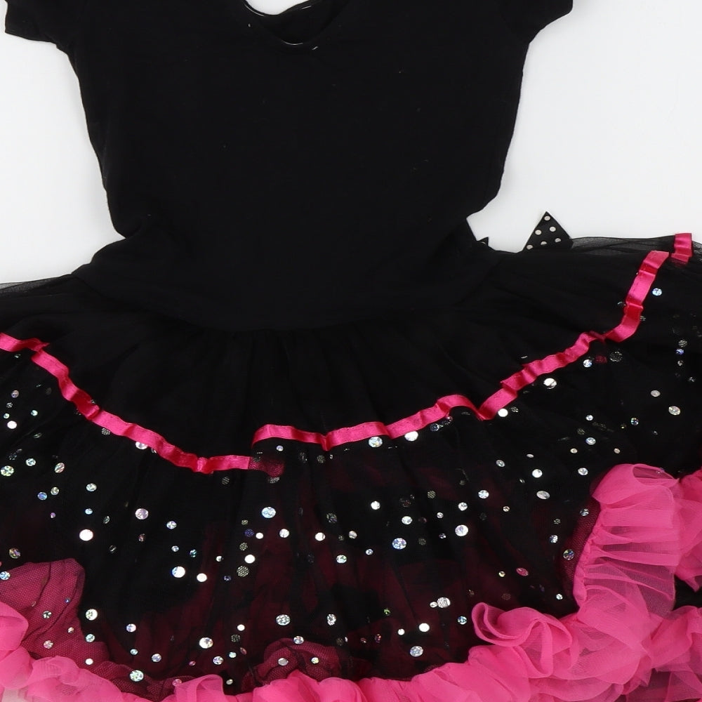 Popatu Girls Black   Tutu Dress  Size M