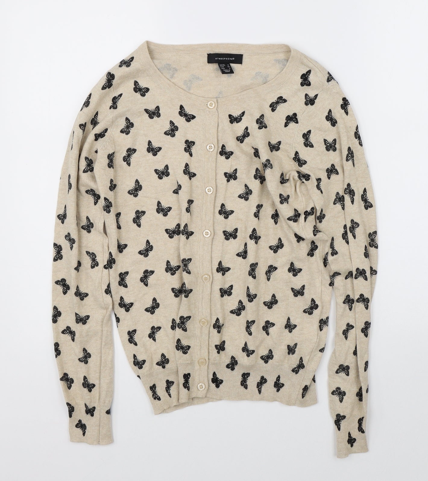 Atmosphere Womens Beige   Cardigan Jumper Size 8