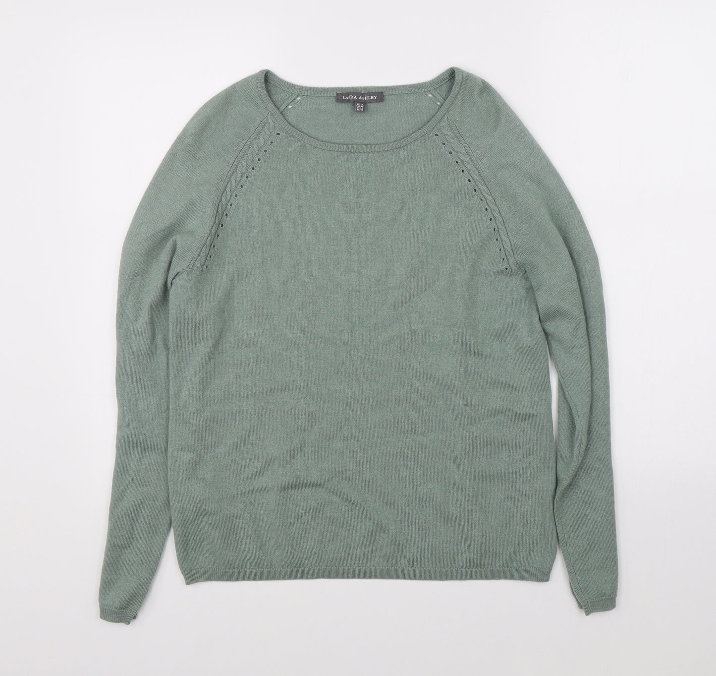 Laura Ashley Womens Green   Pullover Jumper Size 12