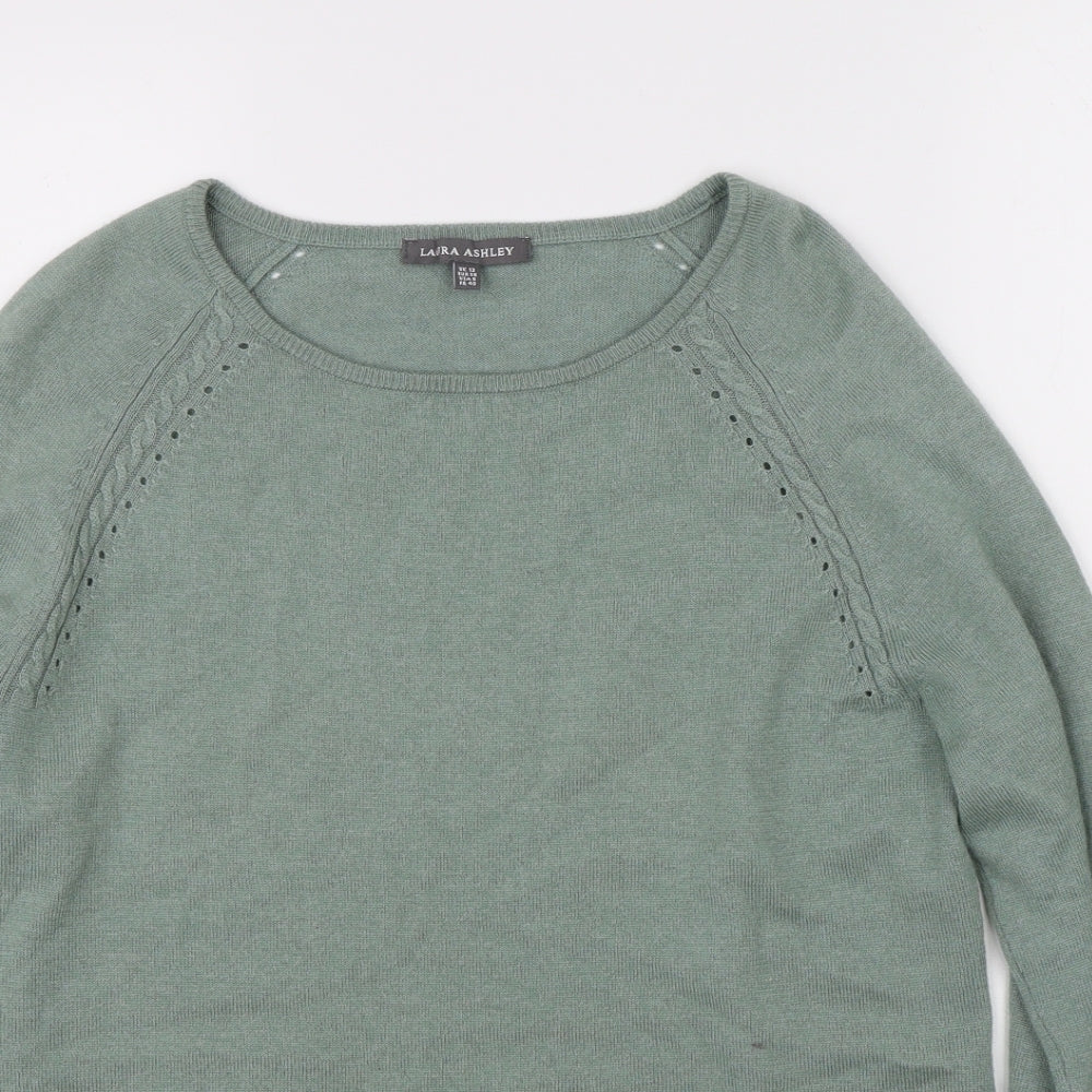 Laura Ashley Womens Green   Pullover Jumper Size 12