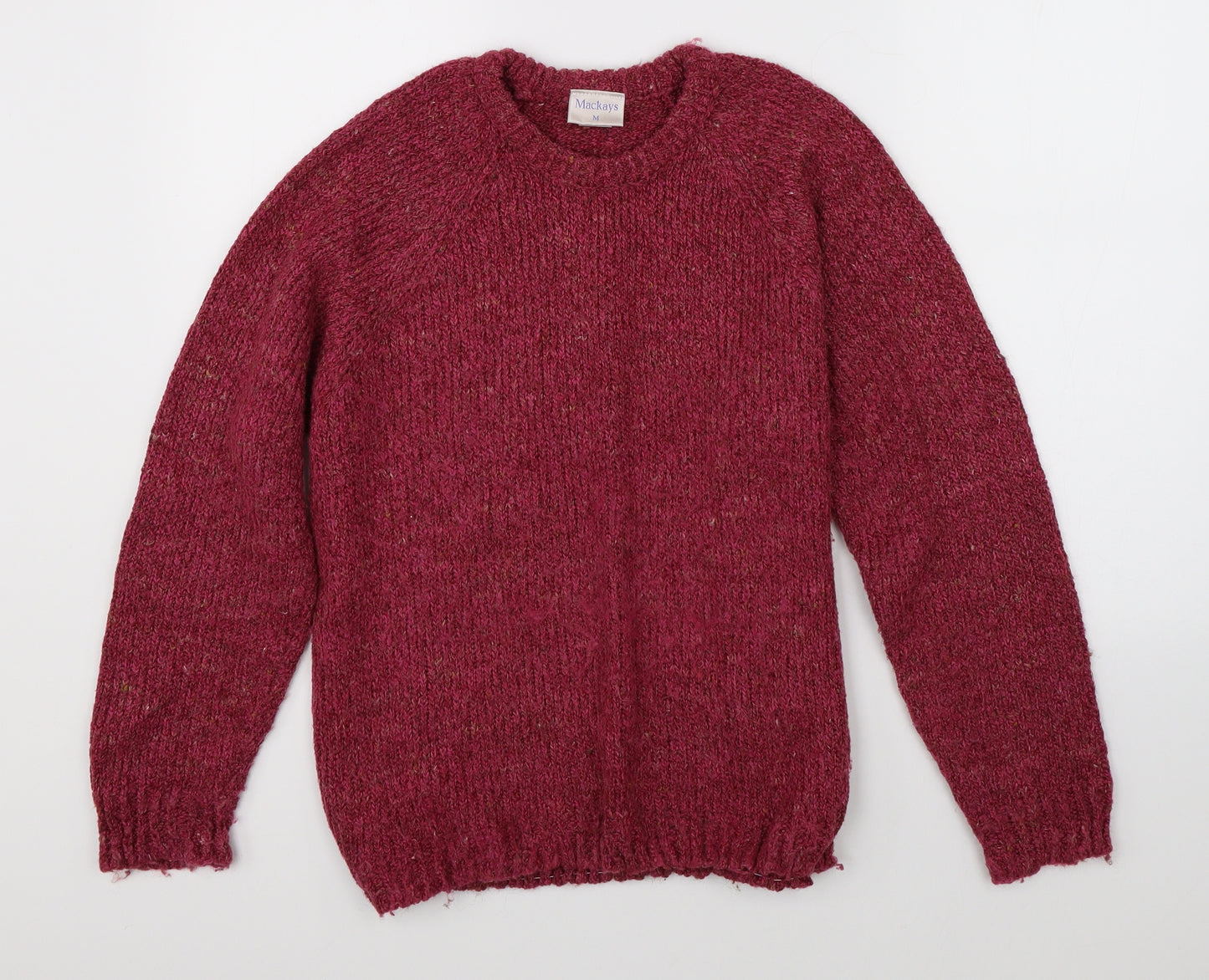 Mackays Womens Pink  Knit Pullover Jumper Size M