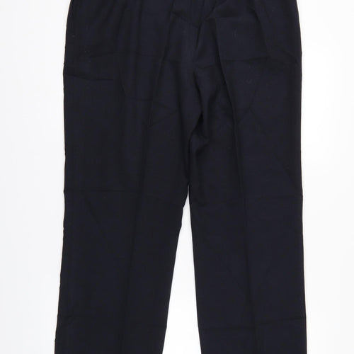 M&S Womens Blue   Trousers  Size 14 L32 in