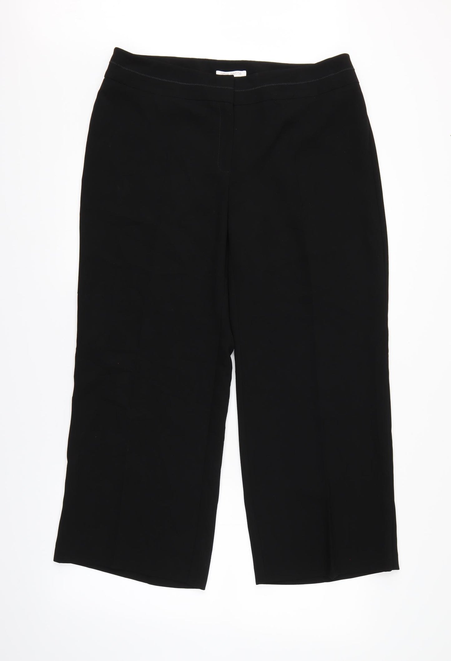 M&S Womens Black   Trouser Suit Suit Trousers Size 16 L30 in