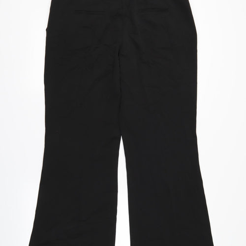 South Womens Black   Trousers  Size 14 L30 in