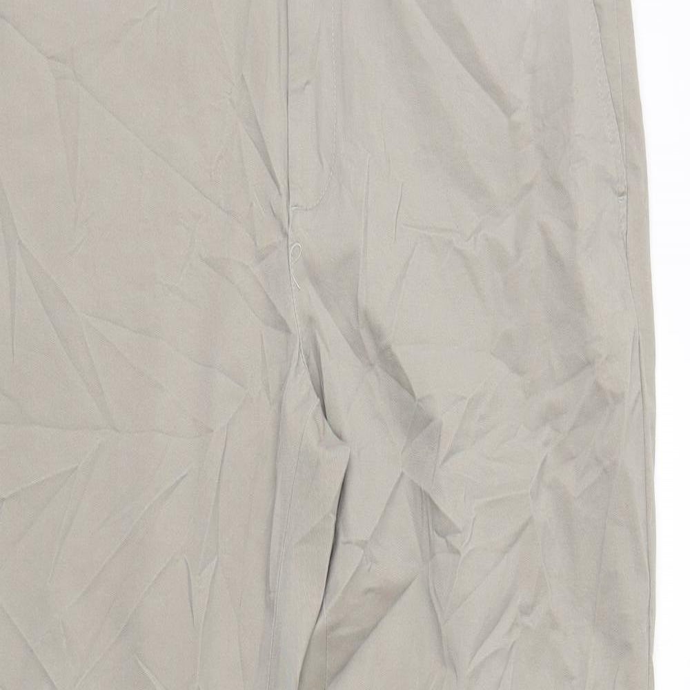 M&S Mens Grey   Chino Trousers Size 34 in L31 in