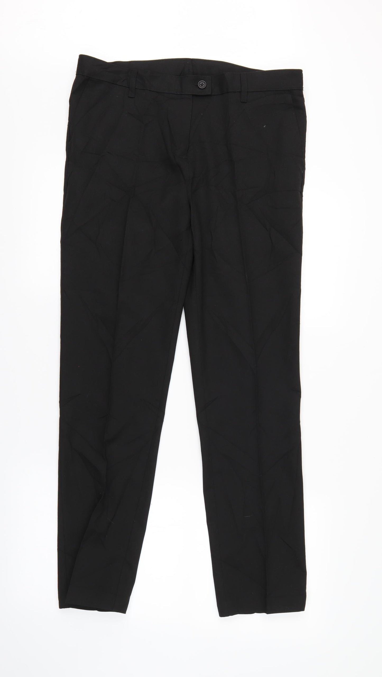 M&S Boys Black    Trousers Size 15-16 Years - School trousers