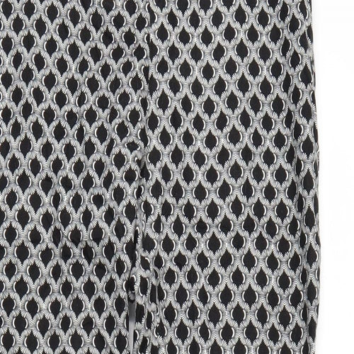H&M Womens Multicoloured Argyle/Diamond  Trousers  Size 6 L26 in