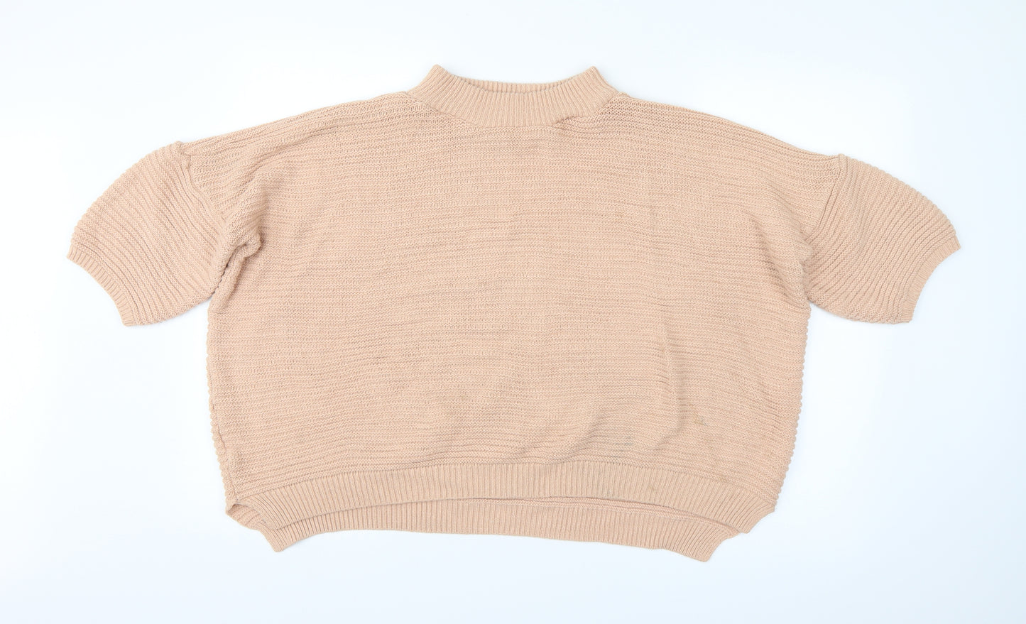 Preworn Womens Pink Striped  Pullover Jumper Size S
