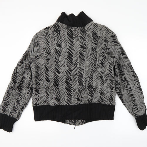 Verse Womens Grey Argyle/Diamond  Jacket  Size 42