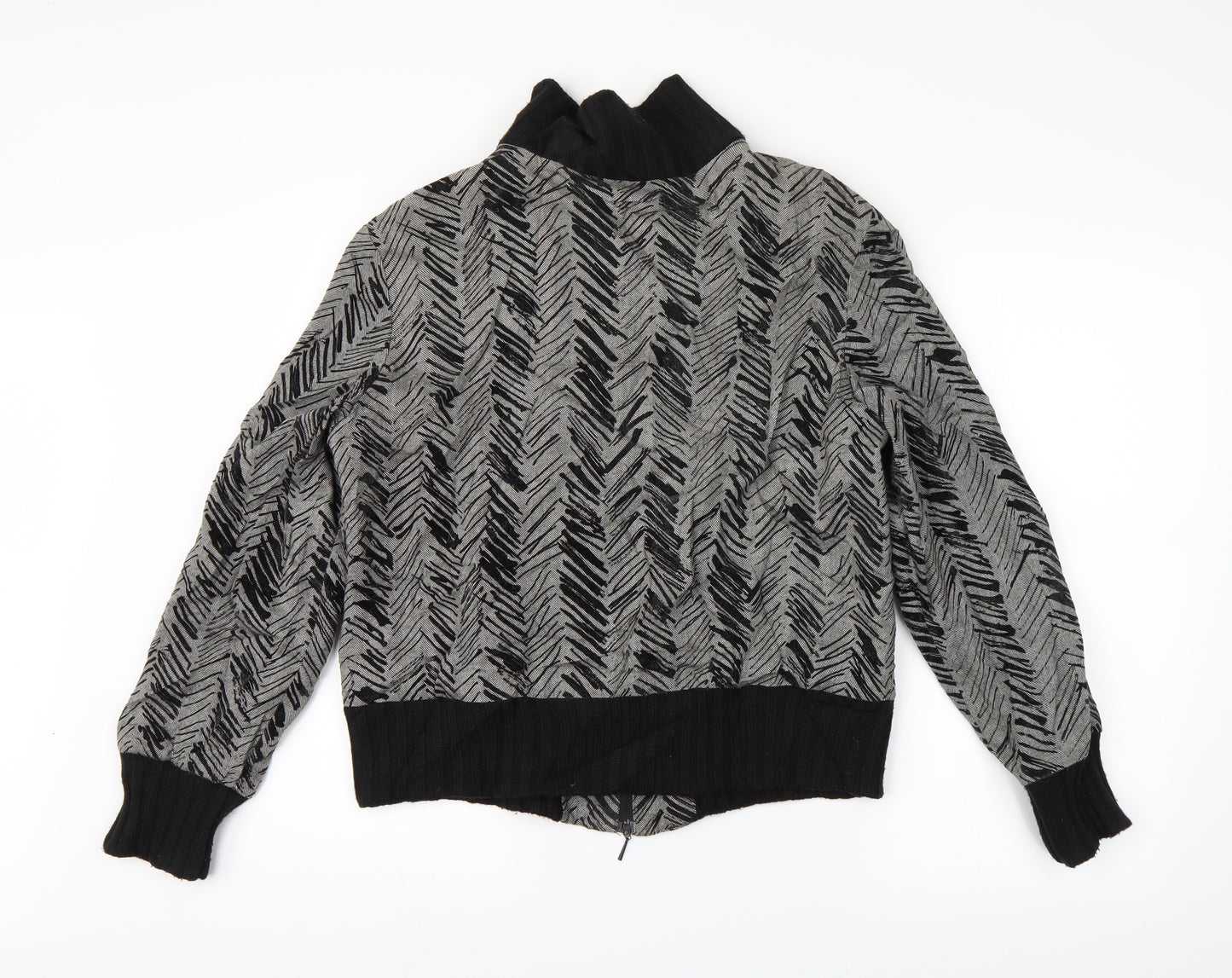Verse Womens Grey Argyle/Diamond  Jacket  Size 42