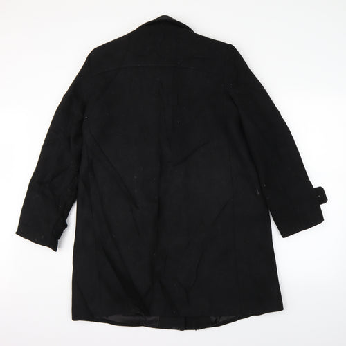 MNG Womens Black   Overcoat Coat Size M