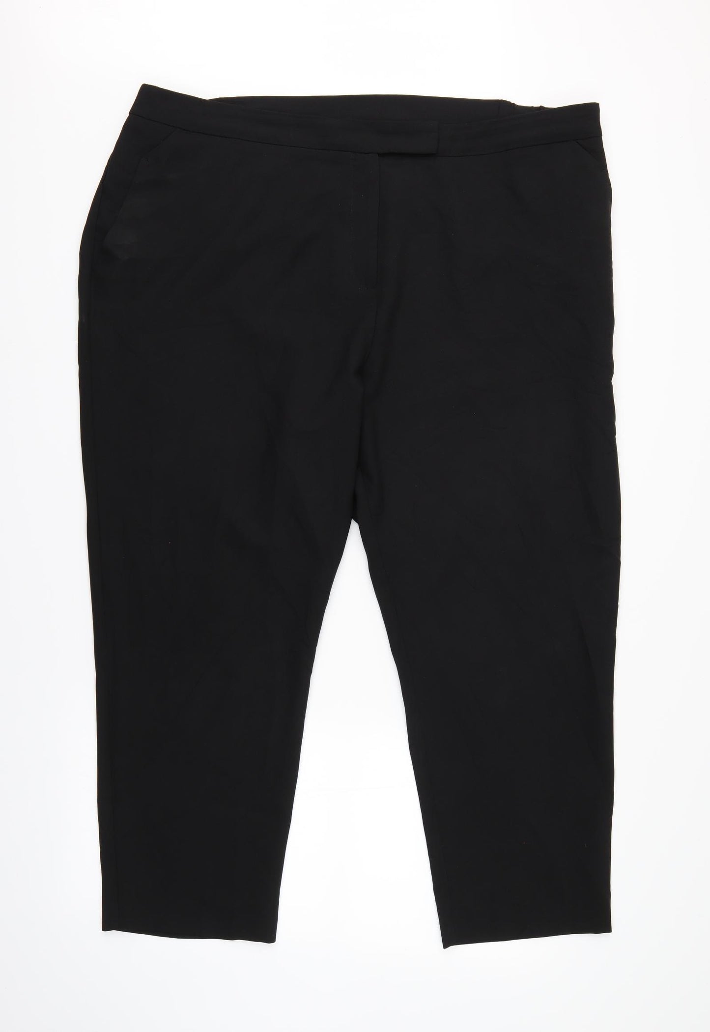 Preworn Womens Black   Trousers  Size 24 L30 in