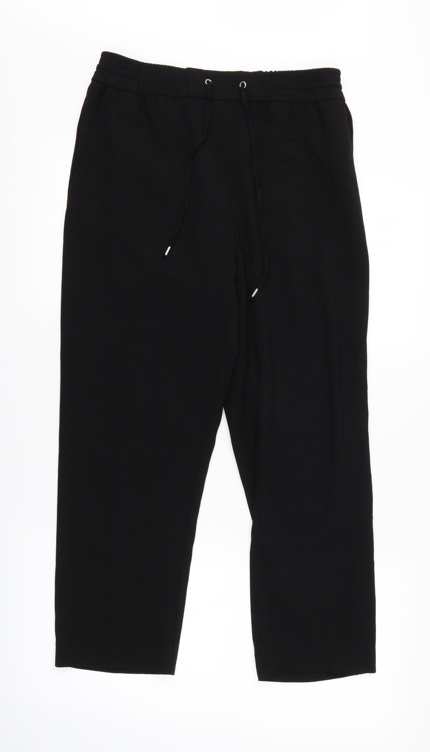 H&M Womens Black   Trousers  Size 8 L28 in