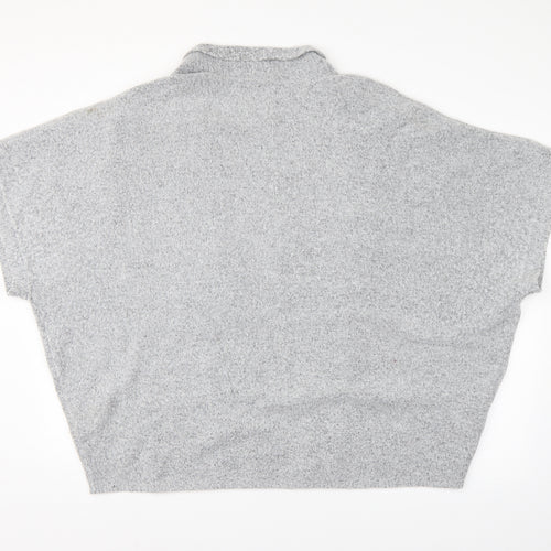 Preworn Womens Grey   Wrap Jumper One Size