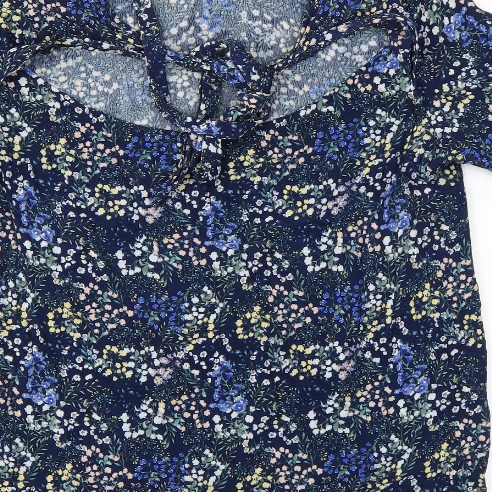 VILA Womens Multicoloured Floral  Basic Blouse Size 12