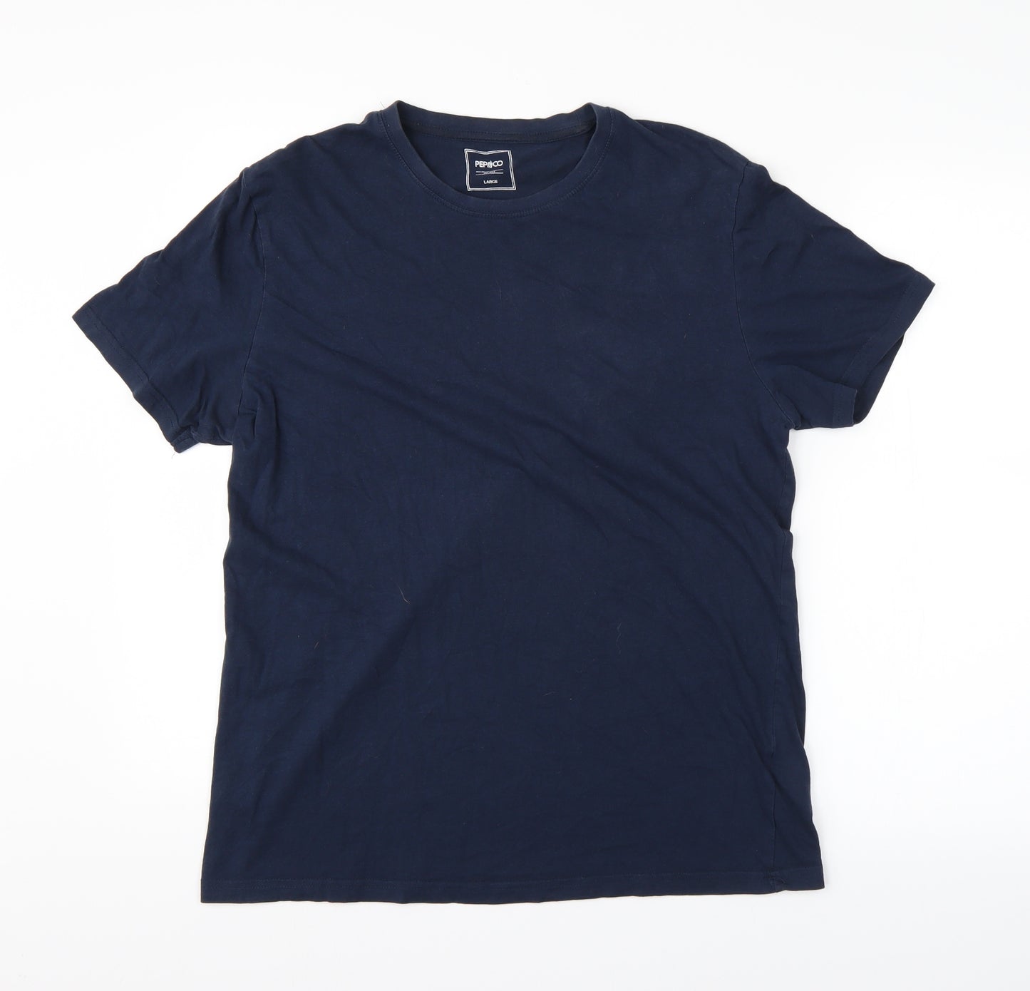 Pep&Co Mens Blue    T-Shirt Size L