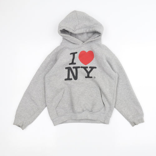 Preworn Girls Grey   Pullover Hoodie Size L
