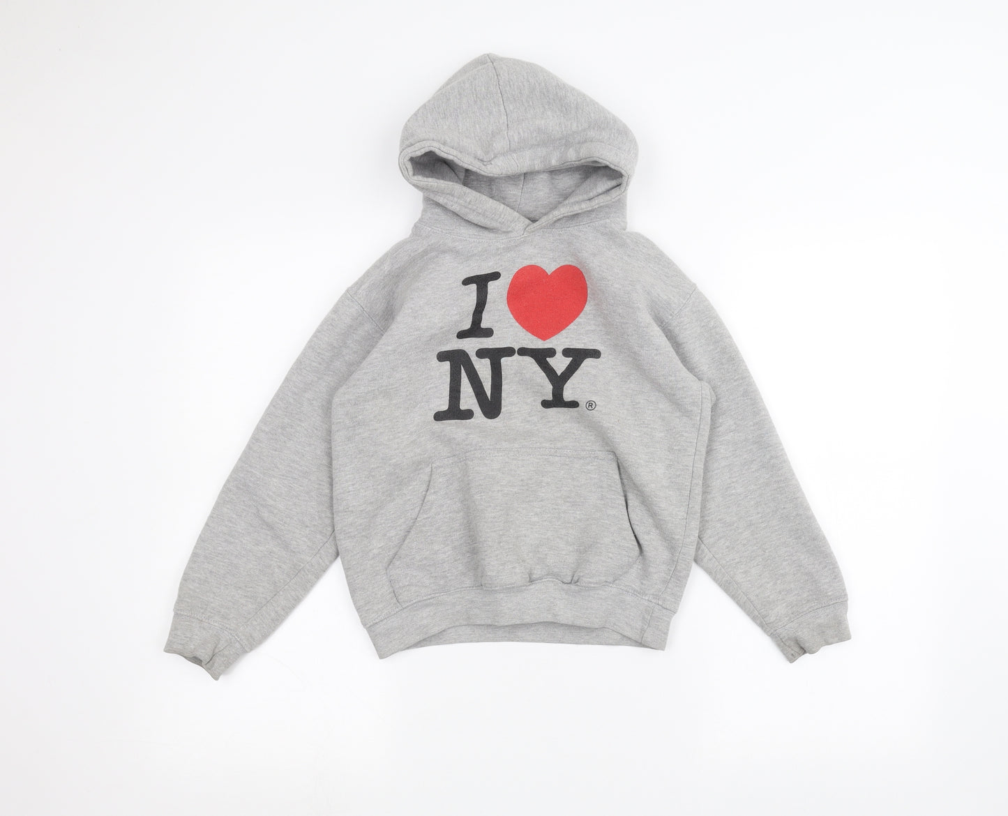 Preworn Girls Grey   Pullover Hoodie Size L