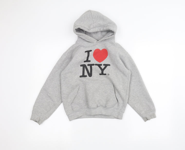 Preworn Girls Grey   Pullover Hoodie Size L