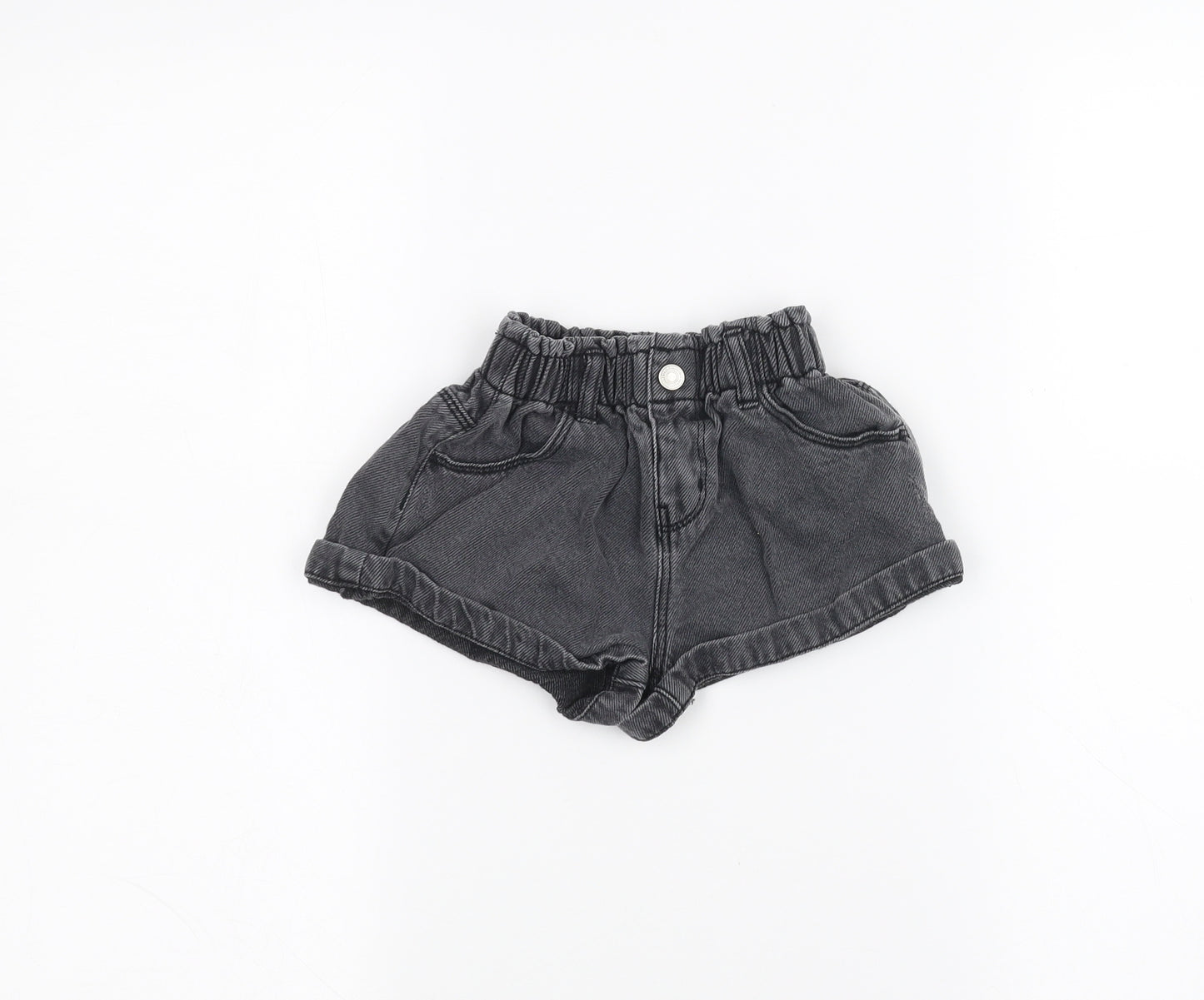 Zara Girls Black   Chino Shorts Size 2-3 Years