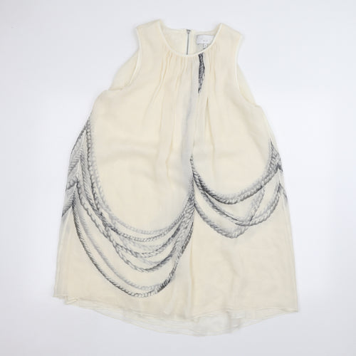 Adam Womens White   Basic Blouse Size 6
