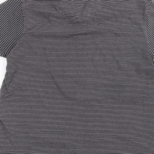 Hammond & Co Mens Blue Striped   Polo Size S