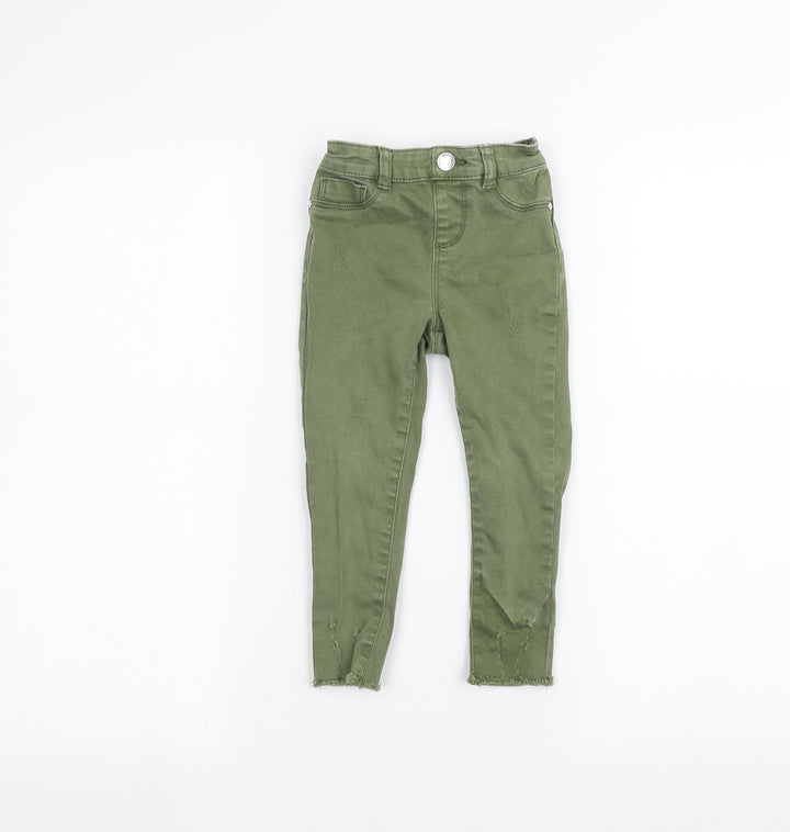 Denim & Co. Boys Green Skinny Jeans Size 2-3 Years