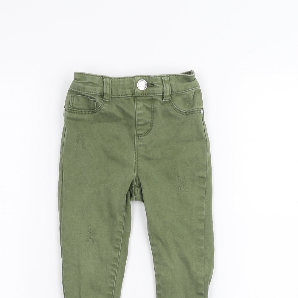 Denim & Co. Boys Green   Skinny Jeans Size 2-3 Years