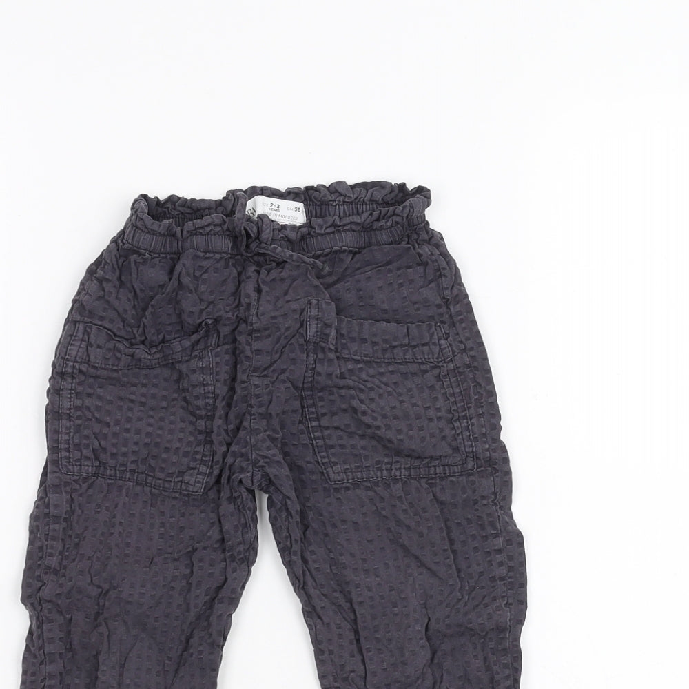 Zara Girls Blue   Sweatpants Trousers Size 2-3 Years