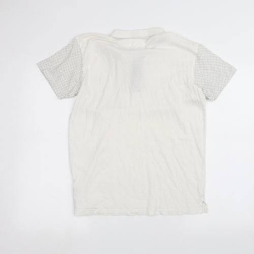 Soul Star Mens White    Polo Size M