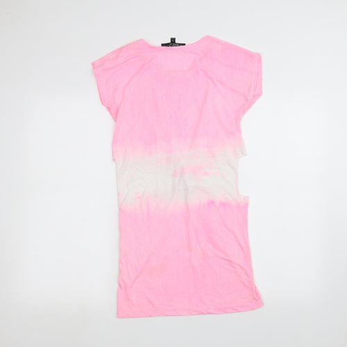 Topshop Womens Pink   Basic T-Shirt Size 6