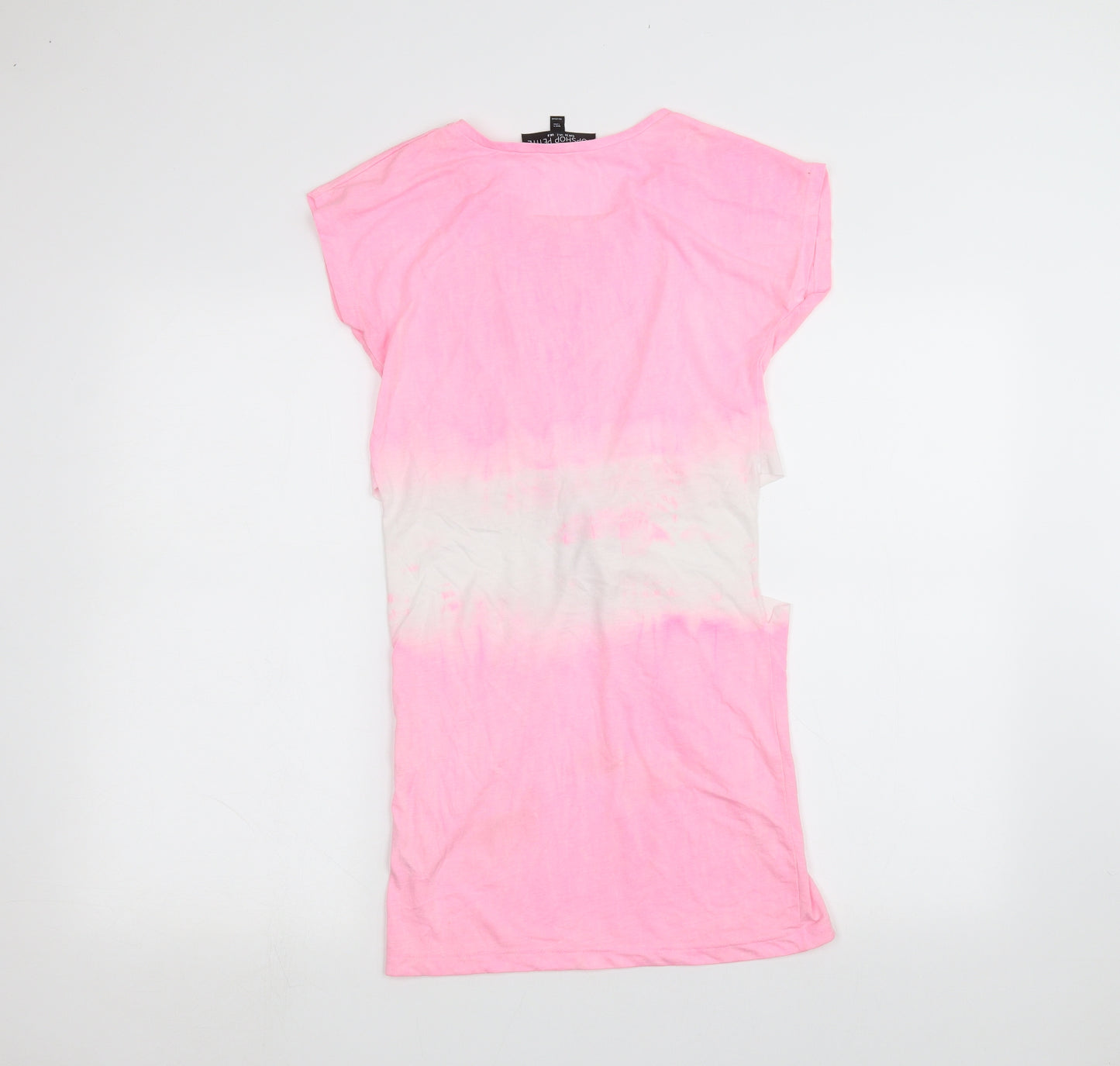 Topshop Womens Pink   Basic T-Shirt Size 6