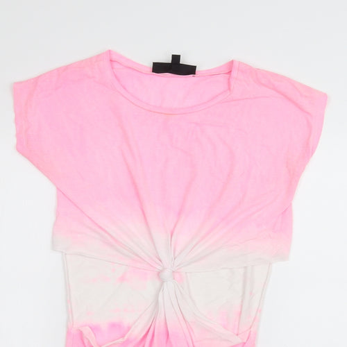 Topshop Womens Pink   Basic T-Shirt Size 6