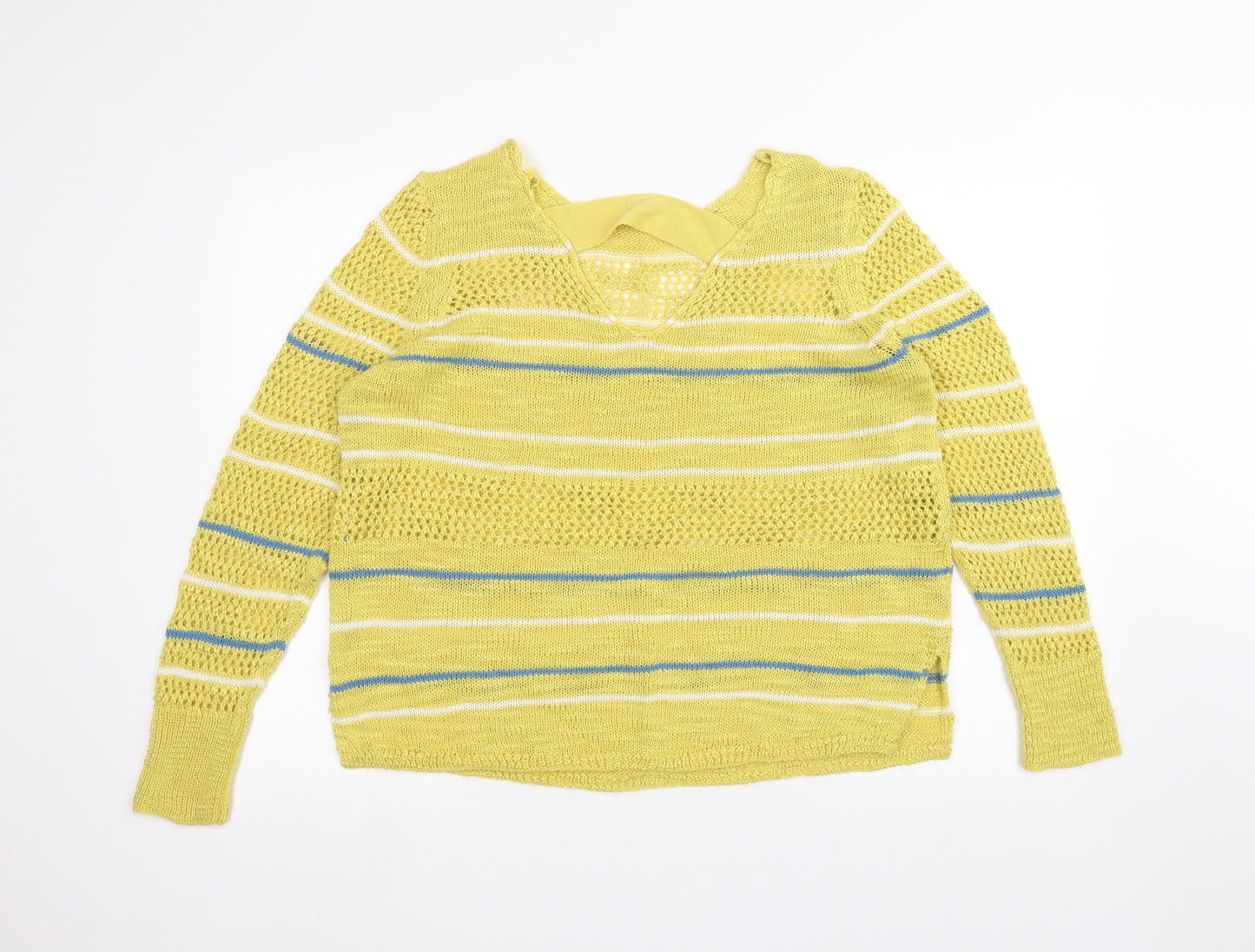 NEXT Womens Yellow   Pullover Jumper Size M