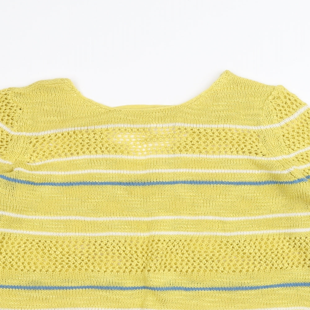 NEXT Womens Yellow   Pullover Jumper Size M