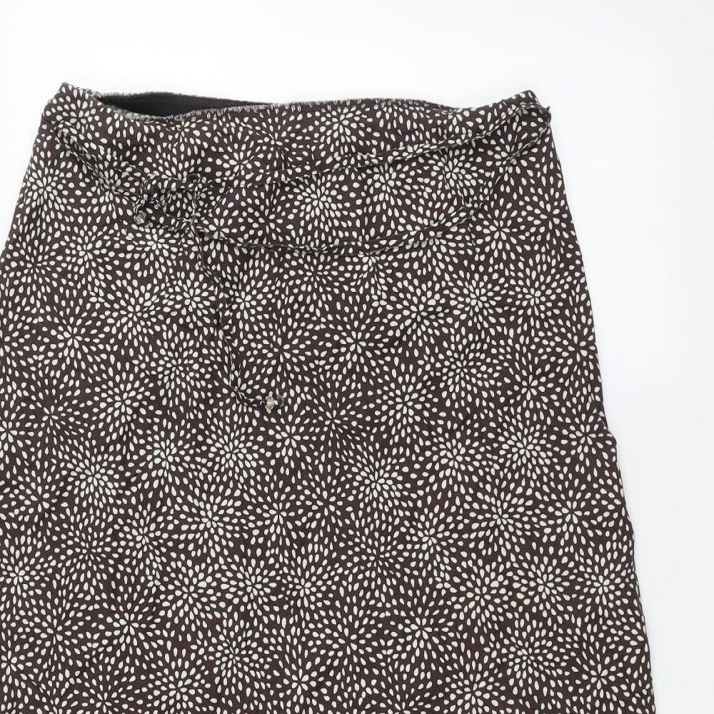Marks and Spencer Womens Brown Polka Dot  A-Line Skirt Size 18