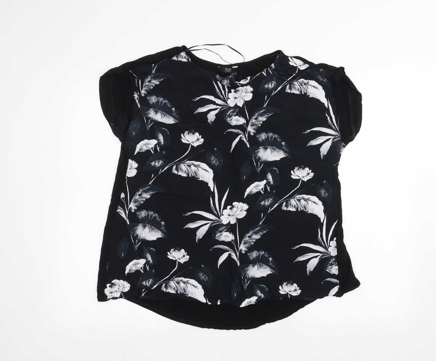 F&F Womens Black   Basic T-Shirt Size 14