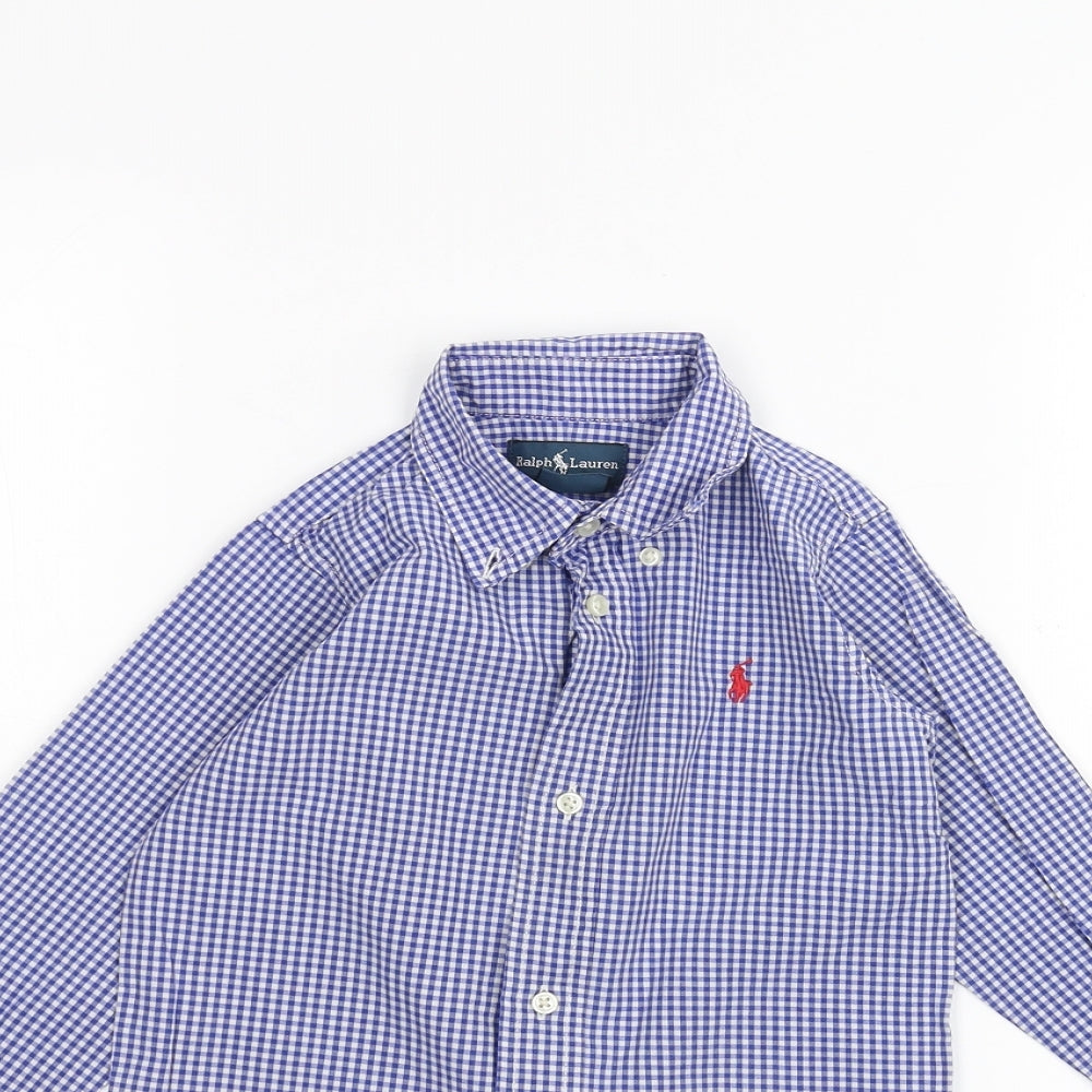 Polo Ralph Lauren Boys Blue   Basic Button-Up Size 3 Years