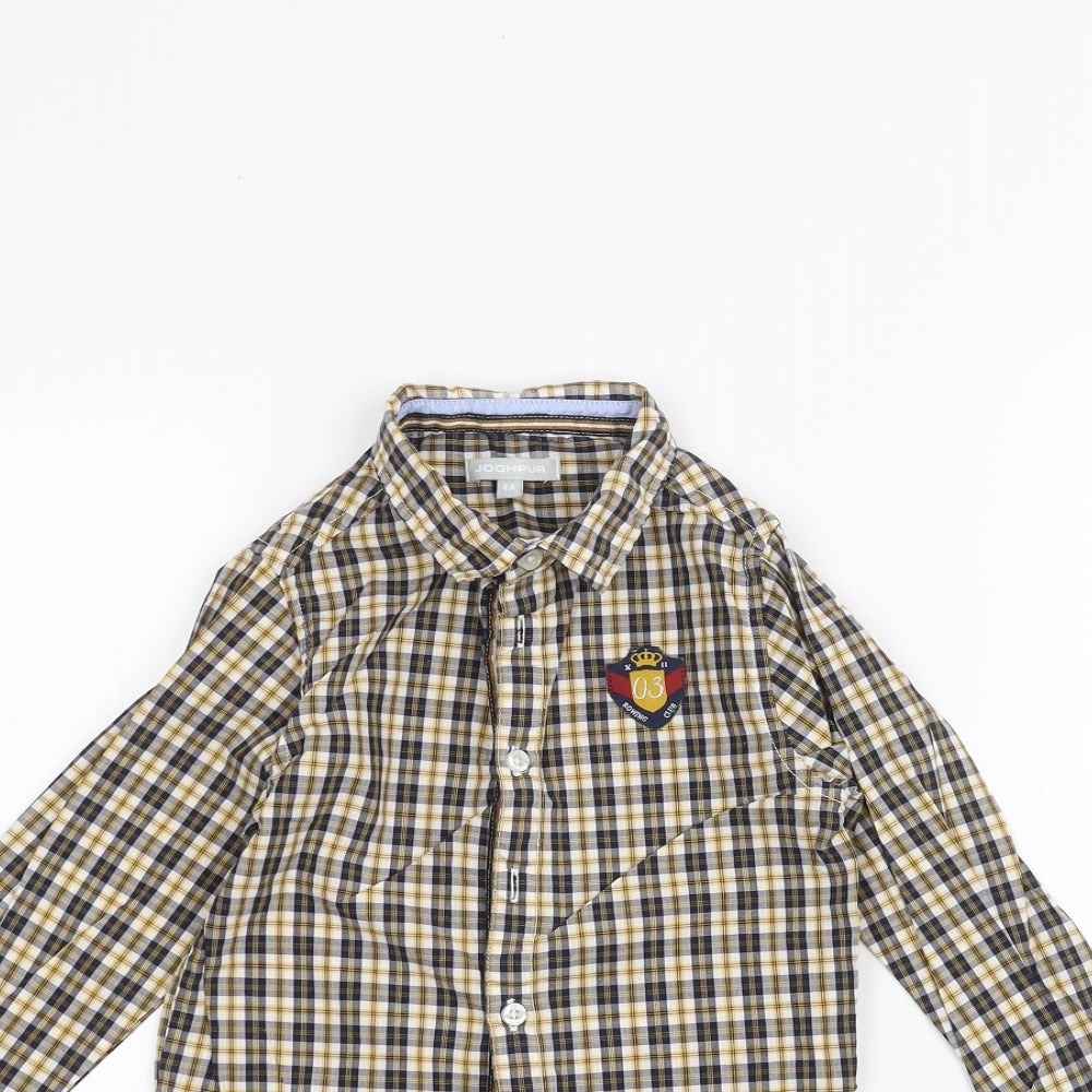 Jodhpur Boys Yellow   Basic Button-Up Size 4 Years