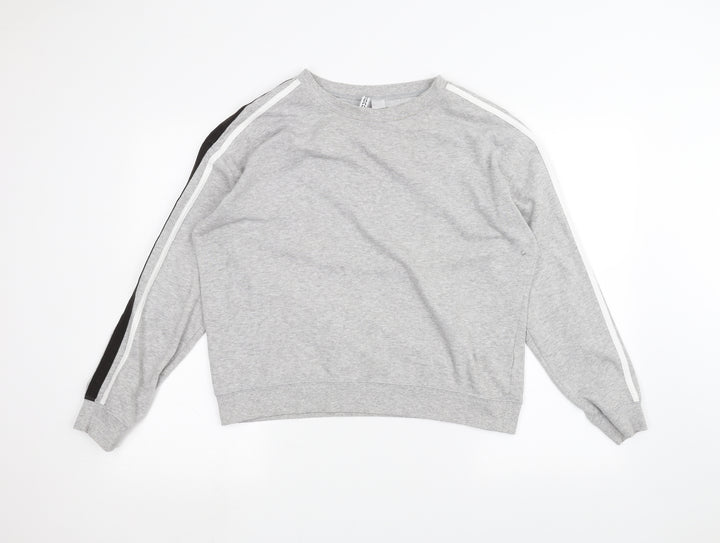 H&M Womens Grey   Pullover Jumper Size L