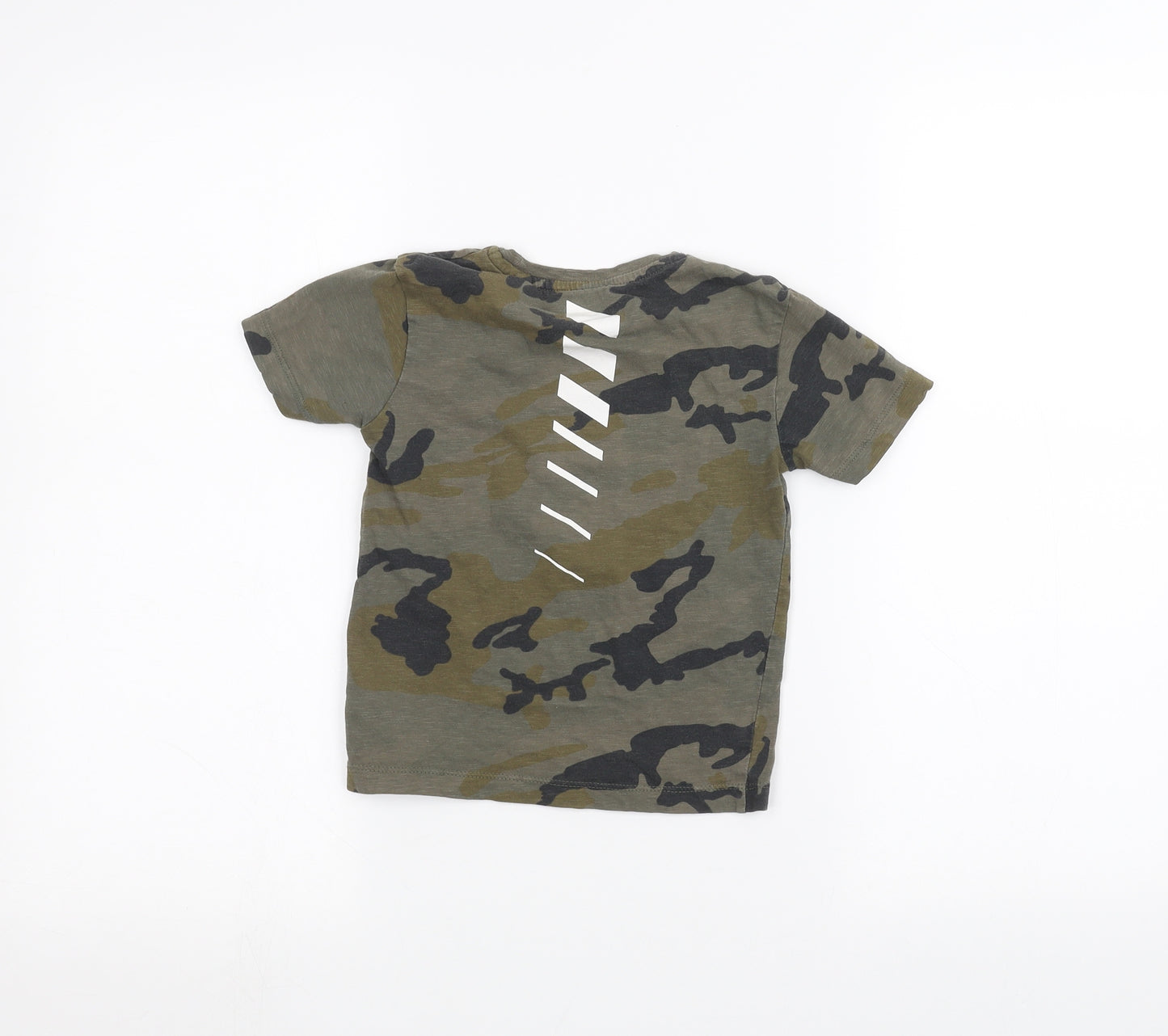 NEXT Boys Green Camouflage  Basic T-Shirt Size 3 Years