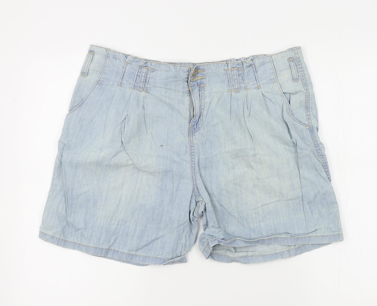 yezyez Womens Blue   Boyfriend Shorts Size 12