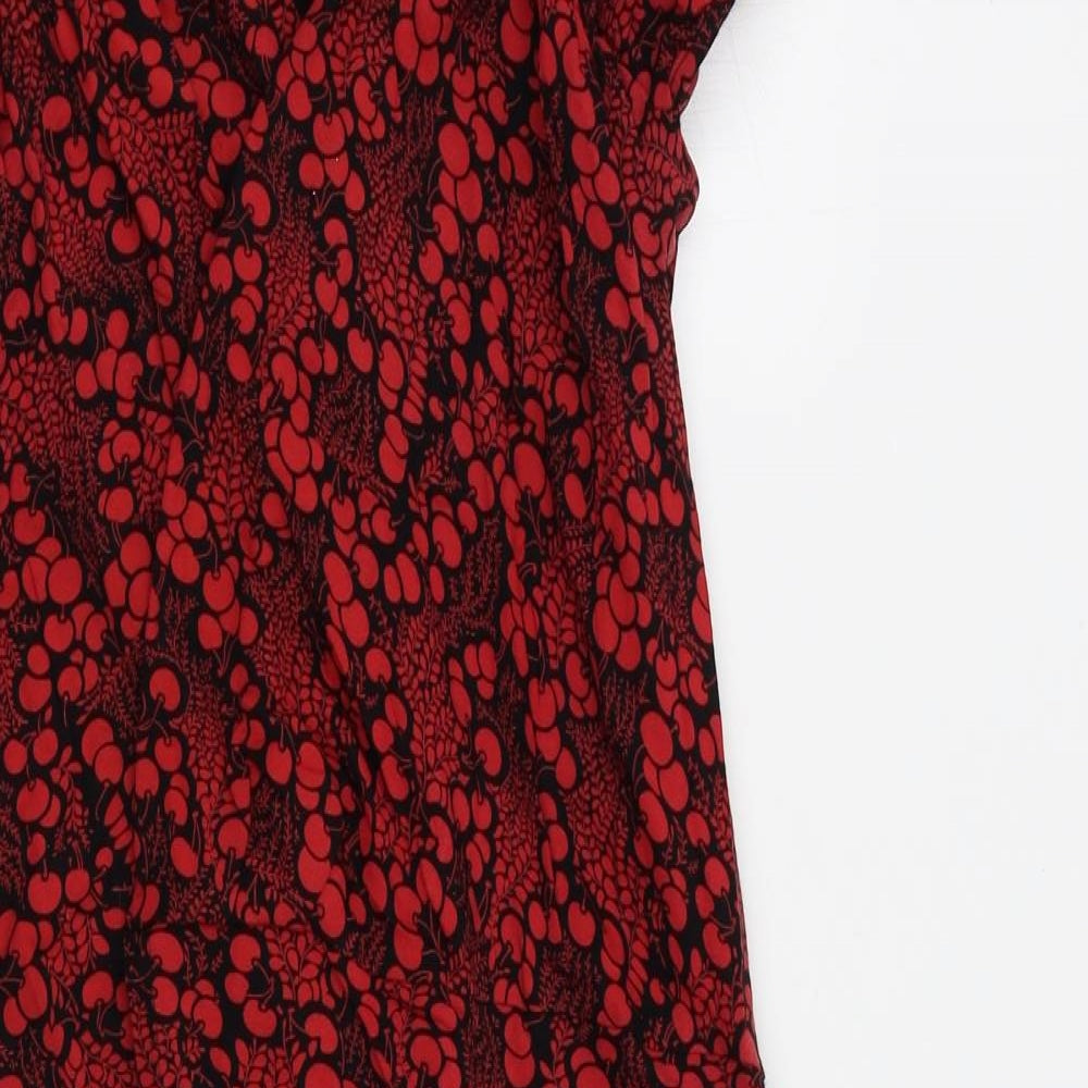 Kooga Womens Red Floral  Wrap Jumper One Size